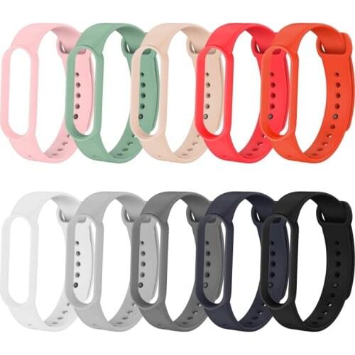 Colors Strap For Mi Band 6 Silicone Wristband Bracelet Replacement Strap For Mi Band 6 Wrist Color Soft Strap