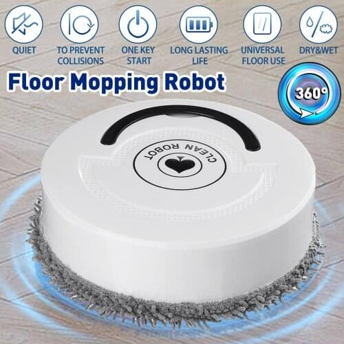 Robot Vacuum Cleaner USB Rechargeable Sweeping and Mopping Robot Dry Wet Mop Sweeping Machine Home Floor Cleaning Mopping Robot