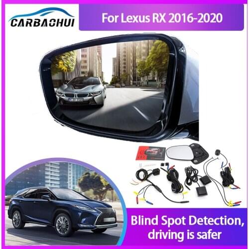 For Lexus RX 2016-2020 BSA BSM BSD Blind Spot Monitoring System 24GHZ Millimeter Waves Radar Sensor Mirror LED Light Warning