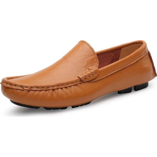 Genuine Leather Shoes Men Comfortable Classic Loafers Man Zapatos De Hombre Luxury Brand Flats Fashion Mens Soft Casual Loafers