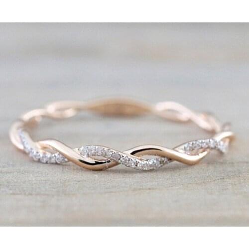 Solid 925 Silver Luxury Noble Golden Color Sproty Casual Style Women Accessories Ring with Tiny Cubic Zircon Stone Finger Rings