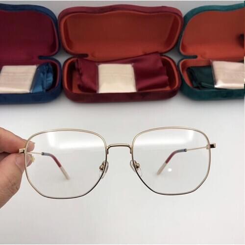 Vintage Quality Brand design 0396 eyeglasses frame Polygonal frame for Reading Myopia Prescription lens with Original case