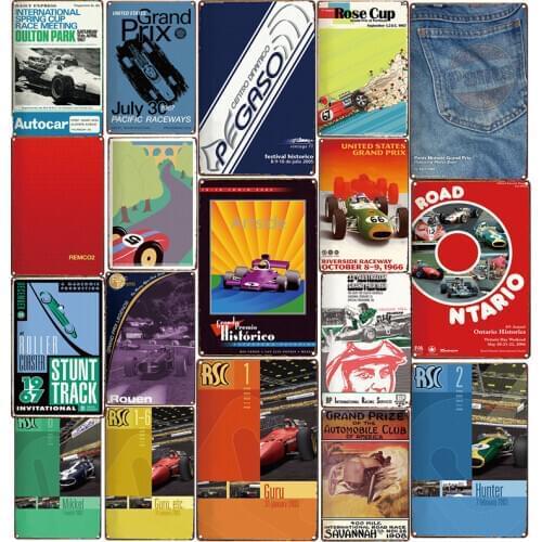 Vintage Metal Tin Sign Poster Plaque Bar Pub Club Cafe Home Wall Art Home Decor Retro Decorative Plates