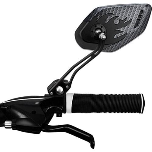 1 Pair Bicycle Handlebar Rear View Glass Mirror Bike Cycling Wide Range Back Sight Reflector Angle Adjustable Glass Mirrors