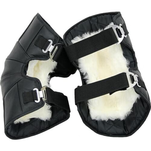 1 Pair Adjustable Motorcycle Riding Windproof Warm Knee Pads Protective Cover