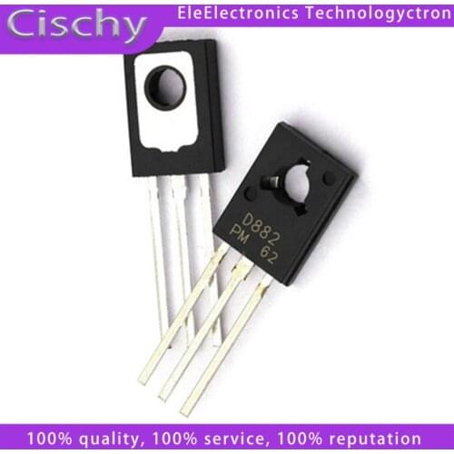 10PCS 2SD882 2SB772 TO-126 D882 B772 TO126