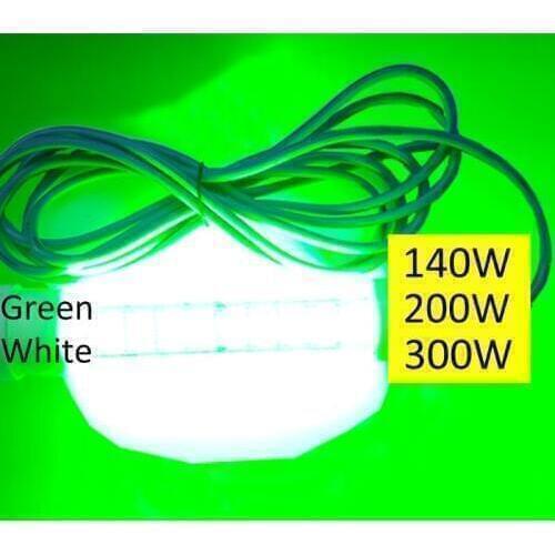 12v 420LEDs 140W Lure Bait Finder Night Fishing Boat Submersible Deep Drop Underwater Light Green
