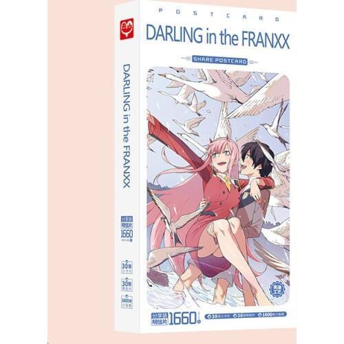 1660pcs/Box DARLING in the FRANXX Postcards Anime Post Card Message Card Gift Card