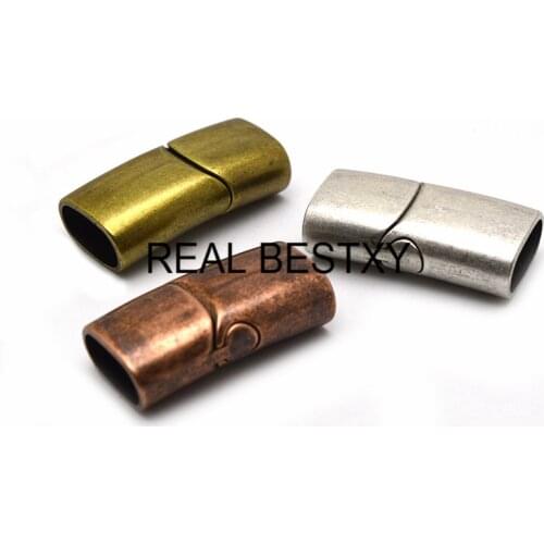 2PCS/LOT hole size:12.3*6.3mm magnet clasp stainless antique bronze magnetic clasp antique copper stainless steel clasp BRACELET