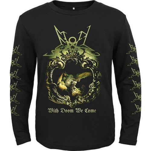 5 designs Summoning band Punk Rock rocker men women full long sleeves shirt heavy metal black tee fitness