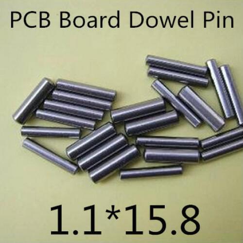 500pcs/lot High Quality 1.1mm stainless steel pcb board dowel pin length 15,8