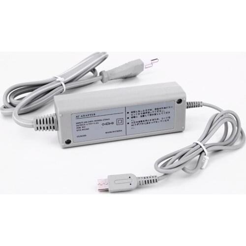 AC 100V-240V EU Plug Gamepad Controller Charger Adapter for Nintendo Wii U Gamepad Joystick Home Wall Power Supply