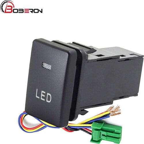 Car LED Light Switch Button With Wire Fit For Mitsubishi Outlander 2013 2014 2015 2016 2017 2018 2019 2020