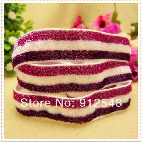 5/8 "16mm 3 color glitter elastic FOE, DIY handmade jewelry materials, wedding gift packaging materials,YWHD8