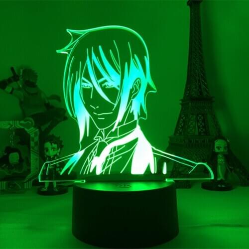Anime Black Butler 3d led Lamp Led Night Light for Bedroom Decor Light Kids Child Birthday Gift christmas gifts