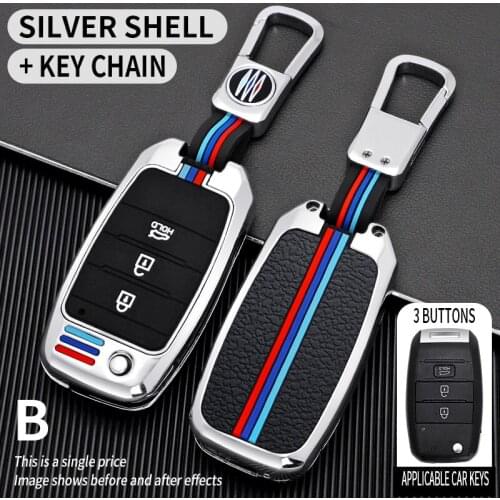Zinc Alloy Folding Key Case Cover For Kia Rio 3 K2 Ceed Cerato K3 Sportage 4 Picanto K5 Optima Sorento Forte Stinger 2017 2018