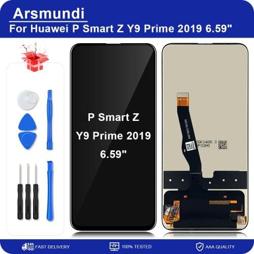 For Huawei P Smart Z STK-LX1 6.59" LCD Display Touch Screen Digitizer Assembly For Huawei Y9 Prime 2019 Parts + Gifts