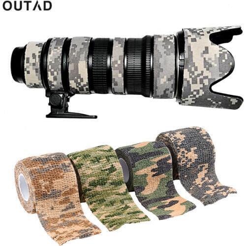 Elastic Camouflage Wrap Tape Bandage Waterproof Outdoor Hunt Camping Stealth Camo Military Airsoft Paintball Stretch Bandage
