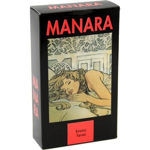 Erotic Tarot of Manara Cards 22 Major Arcana 56 Minor Arcana Divinatory Instructions 78-card Tarot Deck Five Languages Magic