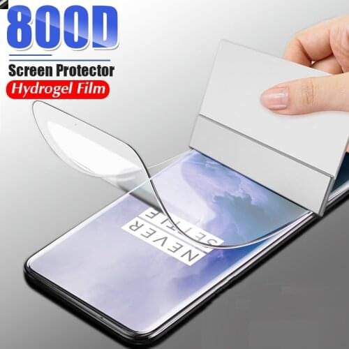 HD Hydrogel Film On The For Oneplus 8 Pro 7 Lite 7T 6 6T 5 5T 8T Screen Protector Full Protective Film Not Glass