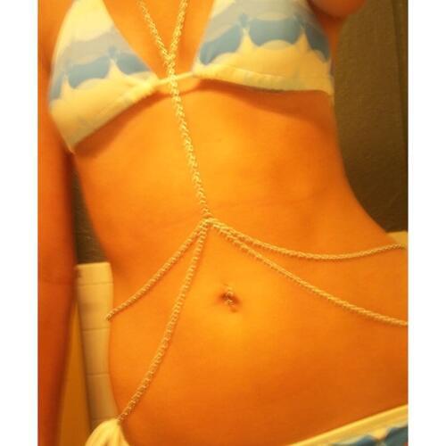 Hot Sale Bikini Sexy belly Chain Necklace Body Jewelry Alloy present Simple Body Necklaces Pendant For Women 2016