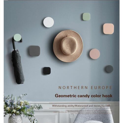 Creative wall cloud decoration hook mural door coat hook three-dimensional single hook coat hook resin home decoration