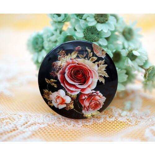 Round 8-35MM Flower Glass Cabochon for make bracelet necklace Jewelry for women 2019 earring pins brooch craft supply