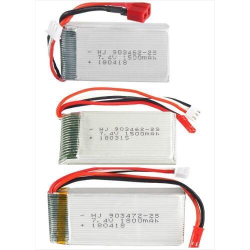 7.4V 1500mah/1800mAh Li-po Battery For WLtoys V913 L959 L969 L979 L202 L212 Remote control cars HQ955 R/C boat 2S 7.4