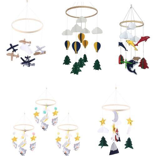 Crib Mobile Rattle Toy Baby Wind Chime Pendant Bed Bell Children Room Nursery Decoration Hanging Ornament Photography Props