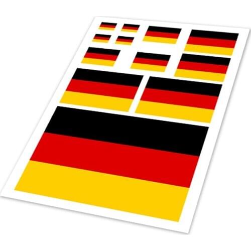 Germany Auto Decal World Cup Germans National Flag Car Stickers Phone Helmet Sticker Vinyl Decorative Motorcycle Styling