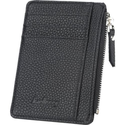 New Card Holder Women Soft Leather Key Chain Bag Small Card Wallets Female Organzier Mini Credit Card Case Zipper Coin Bags