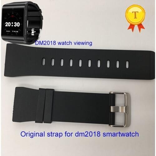 Original strap belt for dm2018 smart watch phone watch clock saat silicone watch strap battery for dm2018 wristwatch