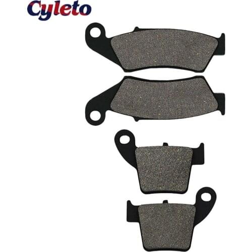 Motorcycle Front and Rear Brake Pads for HONDA CR125R CR250R CR125 02-07 CRF250R CRF250X 2004-17 CRF450R 02-16 CRF450X 05-17