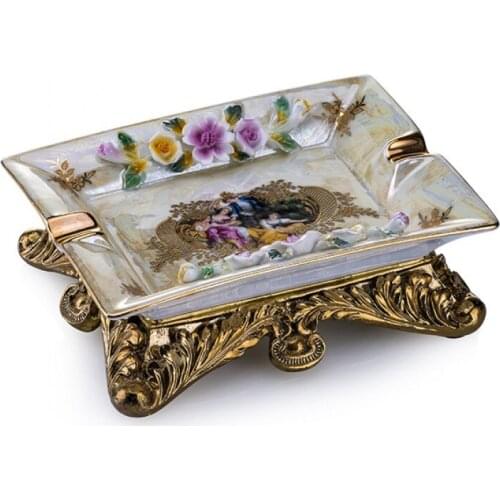 Porio Kapitemonte Flowering Marquise Pattern Asthray 20x15