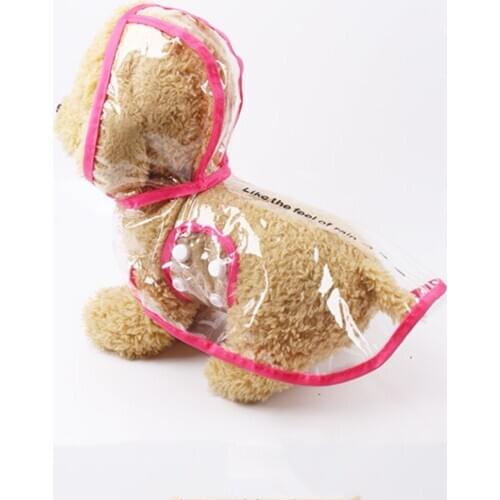 Dogs raincoat transparent windproof waterproof pet clothes