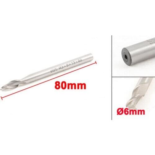 3.7" Length 8mm Cutting Diameter 2 Flutes Ball Nose Cutting Tool 2pcs