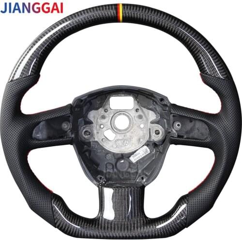 Steering Wheel Fit For Audi RS3-RS7 S3 S4 S5 A4 A5 A6 A7 Carbon Fiber Sport Wheel