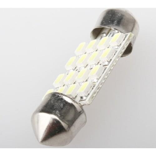 1pcs LED COB Festoon 36mm 12V White Light bulbs for cars License plate Interior Reading Light 16SMD