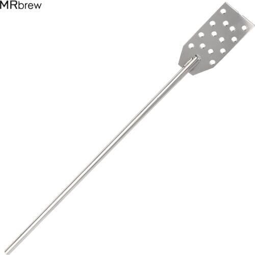 19.7'' 50cm Length Stainless Steel Mash Paddle Tun Mixing Stirrer Paddle Mash 14 hole paddle Homebrew Beer