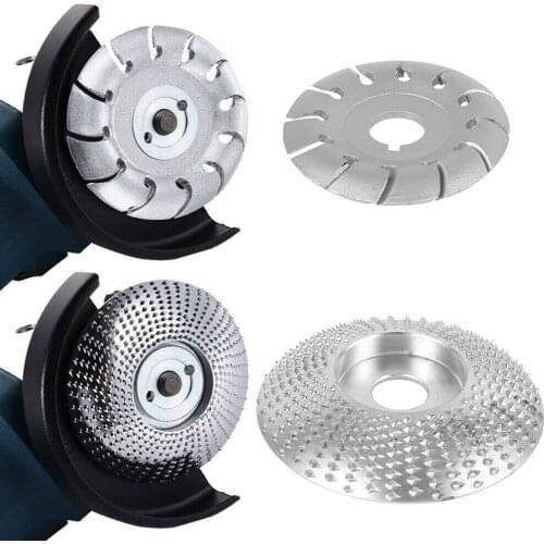 2Pcs Wood Shaping Carving Disc Tungsten Carbide Woodworking Sanding Grinding Wheel Abrasive Discs For Angle Grinder