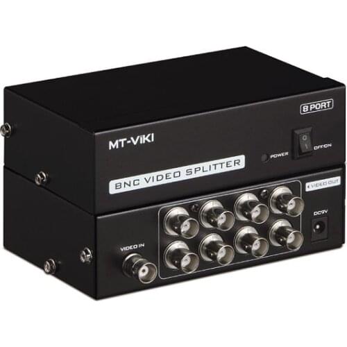 8 Port BNC Video Splitter, 1 BNC in 8 BNC out, CCTV DVR multi-screen monitoring system distributor