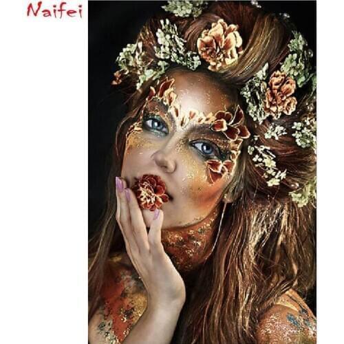 New Diy diamond painting Full Drill diamond handmake decorative painting cross stitch embroidery African woman home decoration