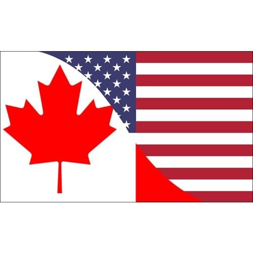 Free shipping xvggdg 90x150cm Canada flag Banner Canada-USA Friendship Flag National flag Canada Decoration banner