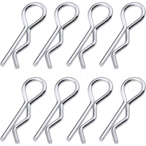50pcs Large RC Body 1/8 Clips Pins Metal For Truck Buggy 1:8 Shell Spare Parts Fit 1/5 Baja