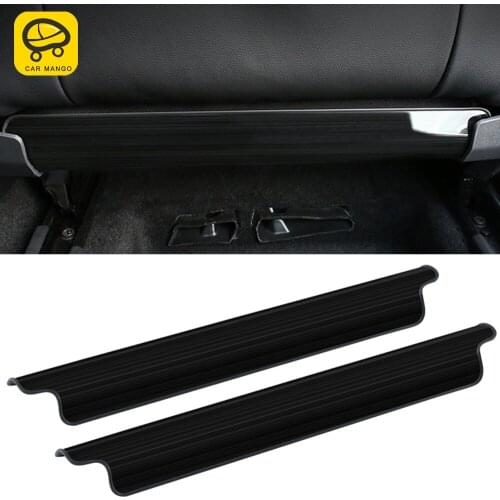 CarMango Car Accessories Seat Back Anti-kick Pad Trim Sticker Cover Interior Decoration for Volkswagen Atlas Teramont 2017-2019