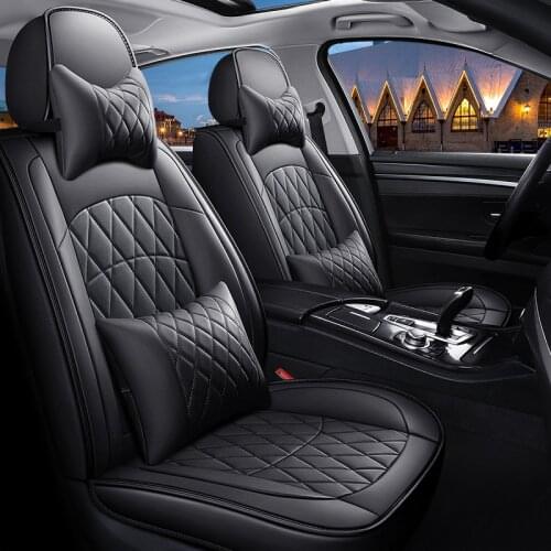 New styling Car Seat Cover Scratch Proof Nonslip Leather Universal Fit for Most Hyundai Kia Honda Mazda practical Accessories