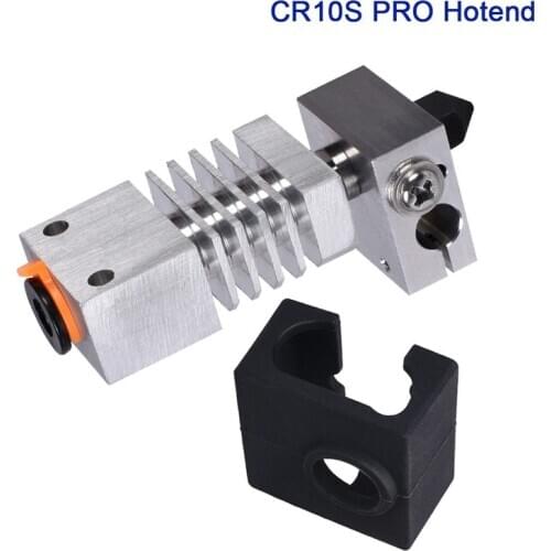CR10S PRO Hotend Swiss MK8 Nozzle Heatsink 3D Printer Extruder Upgrade Kit Metal Heater Block Break For CR 10S PRO Micro 1.75MM