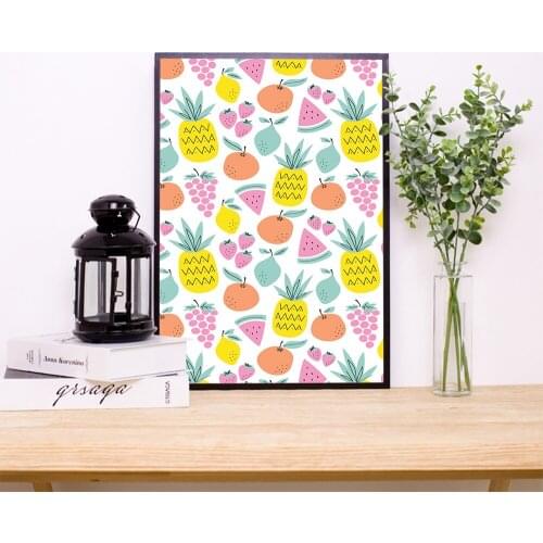 Hot Pineapple Canvas Painting Posters And Prints Wall Art Pictures For Living Room Bedroom Abstract Painting Decoration