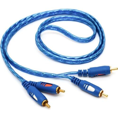 RCA Cable,Red And White 2RCA Male to 2RCA Stereo Audio Cable 24 Gold-Plated Link line Compatible with AV Audio Cable