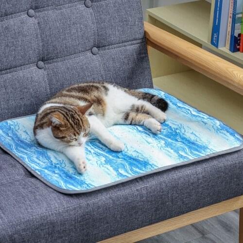 Quality Non-slip Pet Mat for cat Cooling Mat Pet Food Bowl Drinking Water Pad Dog Feeding Mat Easy Clean Washable Sleeping Rug